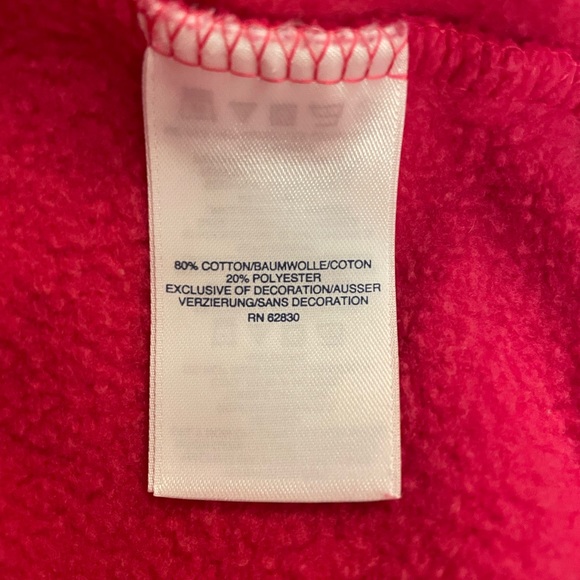 Lands End Medium (10~12) Red Girls Lightweight Sweatshirt - Picture 5 of 7